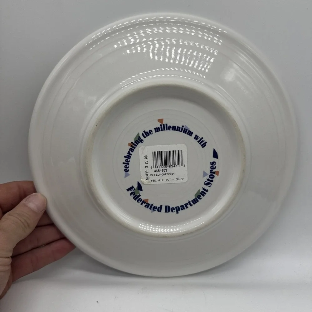 Fiesta Ware Retired Chop Plate Serving 70th Anniversary Dancing Lady Fiesta
